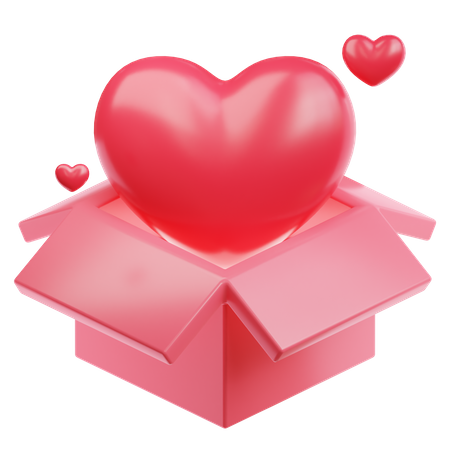 Boîte d'amour  3D Icon