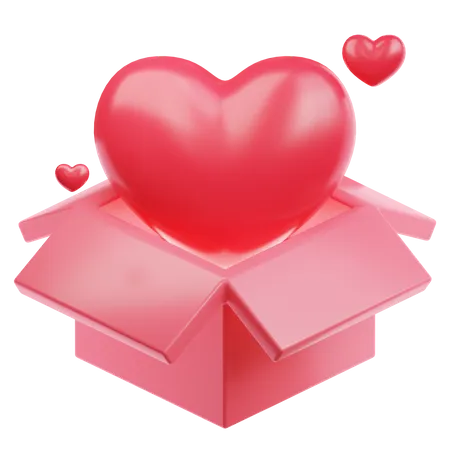 Love In The Red Box 3D Icon
