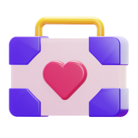 LOVE BRIEFCASE 3D Icon
