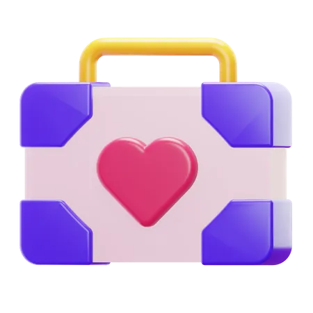 LOVE BRIEFCASE 3D Icon