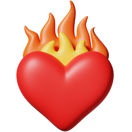 Love Burning  3D Icon