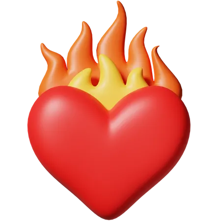 Love Burning  3D Icon