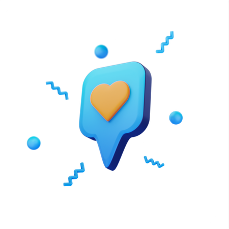 Love Button  3D Icon