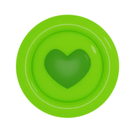 Love Button  3D Icon