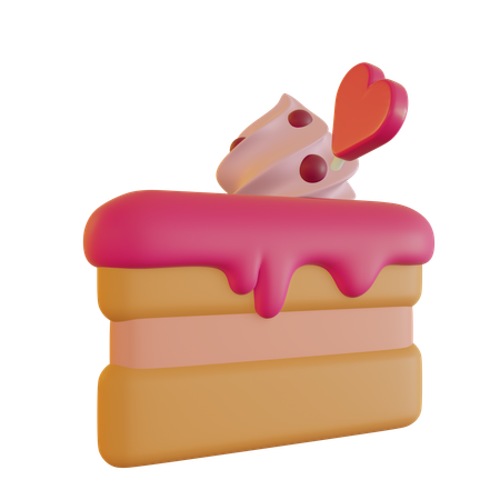 Love Cake  3D Icon
