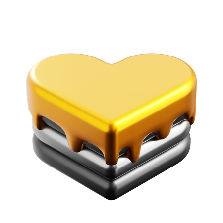 케이크 사랑  3D Icon