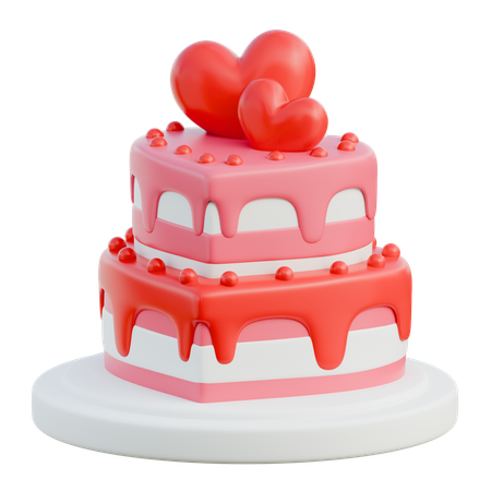 Love Cake  3D Icon