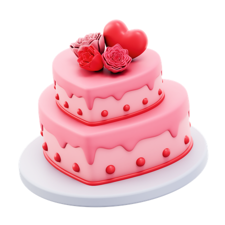 Love Cake  3D Icon