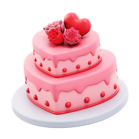 Love Cake  3D Icon