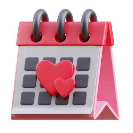 Love Calendar  3D Icon