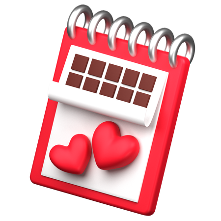 Love Calendar  3D Icon