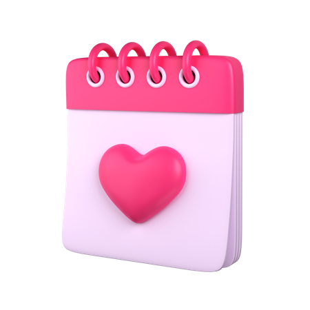 Love Calendar  3D Icon