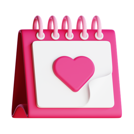 Love Calendar  3D Icon