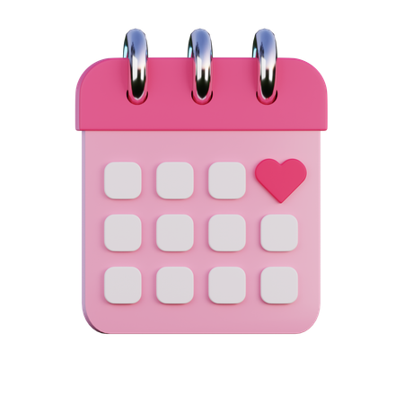 Love Calendar  3D Icon