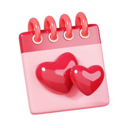 Love Calendar  3D Icon