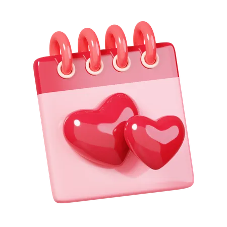 Love Calendar  3D Icon