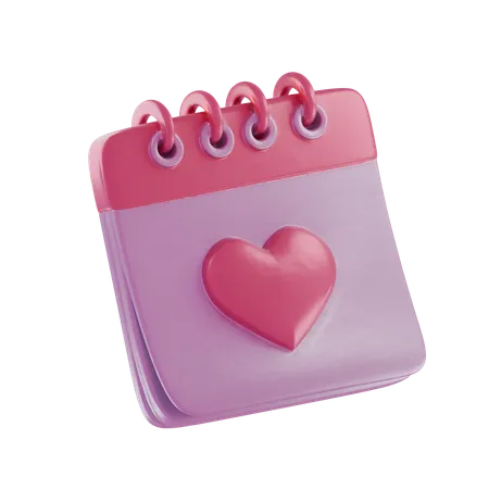 Love Calendar  3D Icon