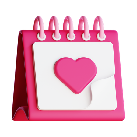 Love Calendar  3D Icon