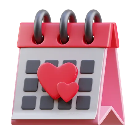 Love Calendar 3D Icon