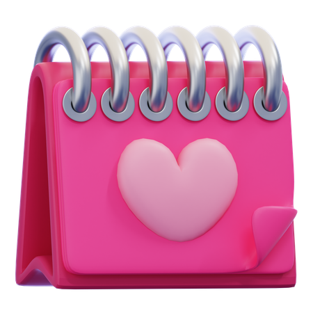 Love Calender  3D Icon