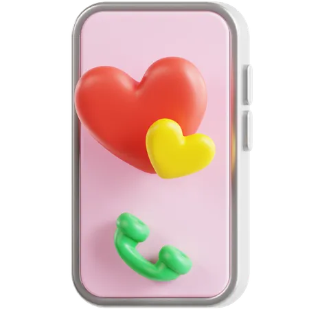 Love Call 3 D Icon 3D Icon