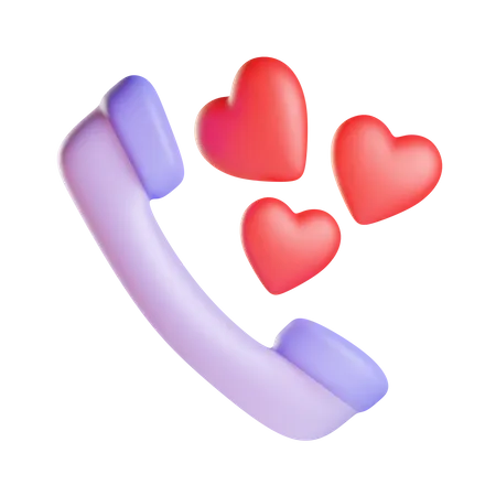 Love Call 3D Icon