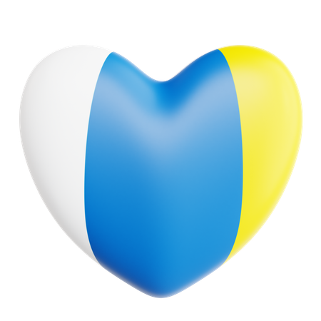 Love Canary Islands  3D Icon