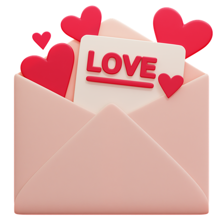 Love Card  3D Icon