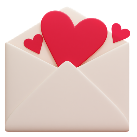 Love Card  3D Icon