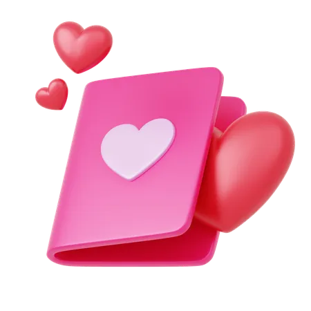 Love Card  3D Icon