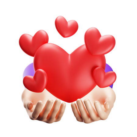 Love Care  3D Icon