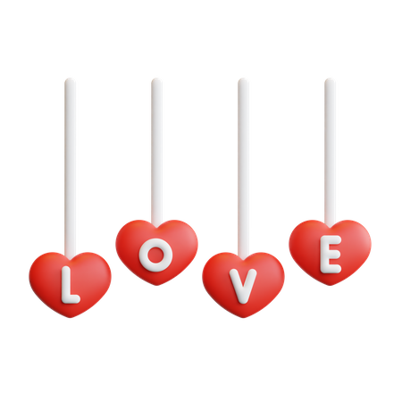 Love Chandelier  3D Icon