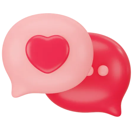 Message Red Bubble For Chat And Network Speech On Mobile Phone 3 D Icon Rendering 3D Icon