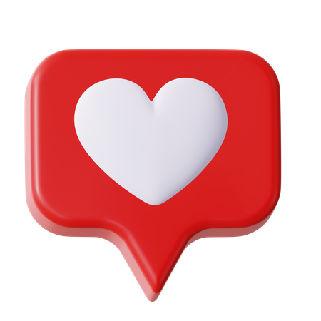 Love Chat  3D Icon