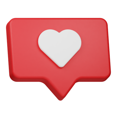 Love Chat  3D Icon