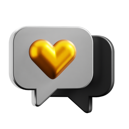 Love Chat  3D Icon