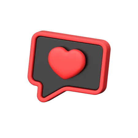 Love Chat  3D Icon