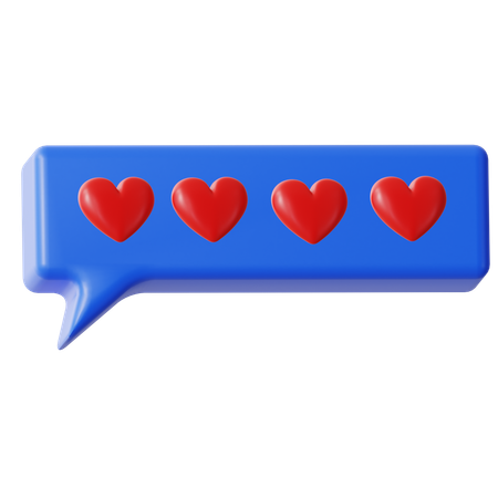 Love Chat  3D Icon