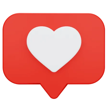 Love Chat  3D Icon