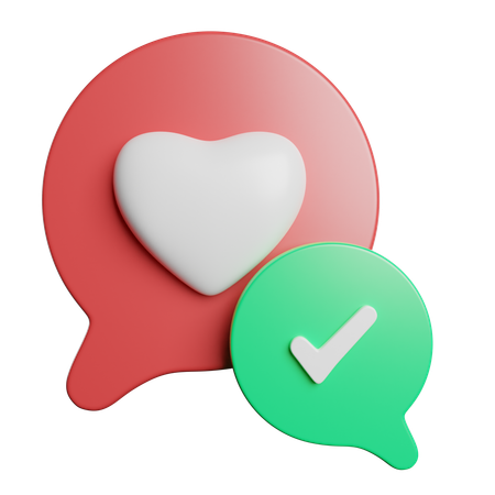 Love Chat  3D Icon