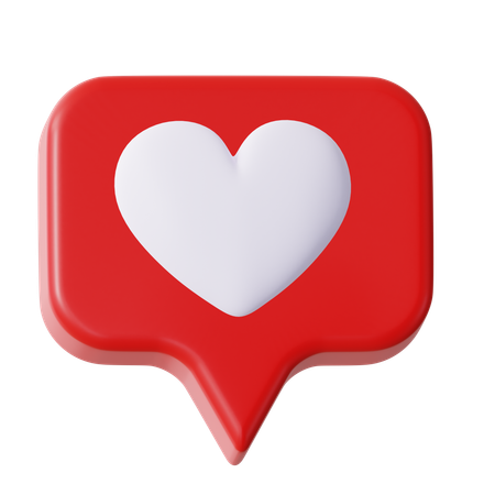 Love Chat  3D Icon