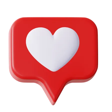 Love Chat  3D Icon