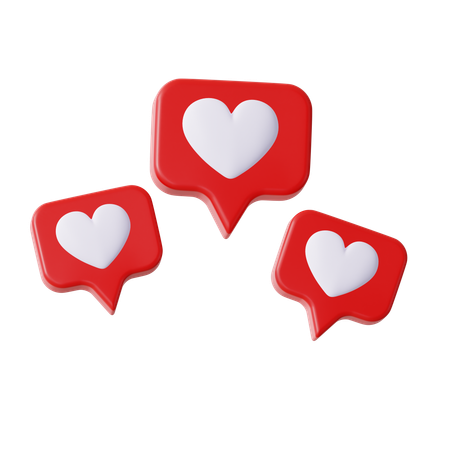 Love Chat  3D Icon