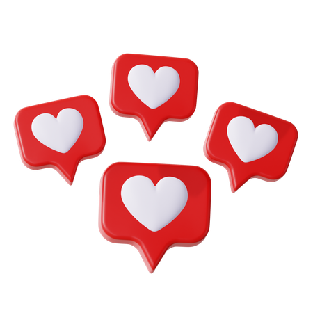 Love Chat  3D Icon