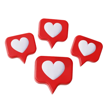 Love Chat  3D Icon