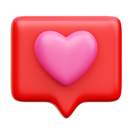 Love Chat  3D Icon