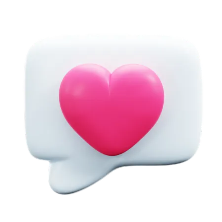 Love Chat  3D Icon