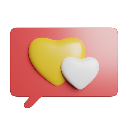 Love Chat  3D Icon
