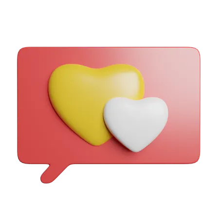 Love Chat  3D Icon