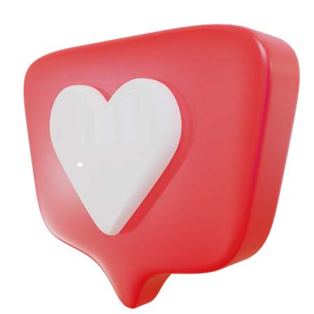 Love Chat  3D Icon